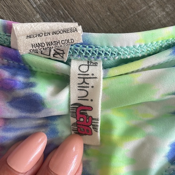 The Bikini Lab Tie Dye Rash-guard & Bikini Bottoms Set - Picture 2 of 11